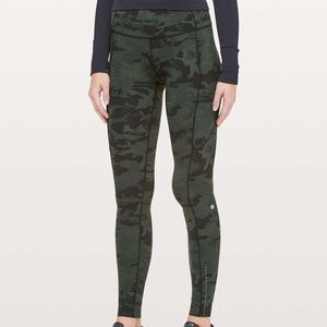 Camo Fast & Free Lululemon Crops